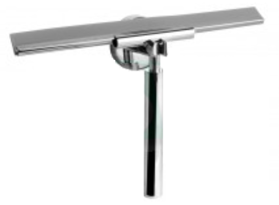 Runder Duschhalter Mit Auslass – Messing Chrom, Für Handbrause & Duschstange