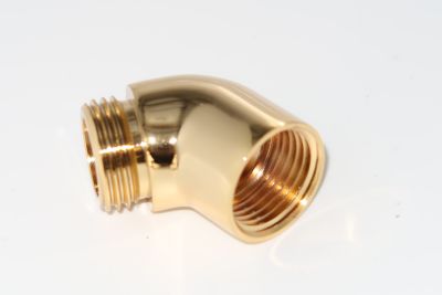 Geka Winkelschlauchstück 90 Grad - Messing, 1/2 Zoll, Drehbar, Für Wasser- Und Druckschläuche